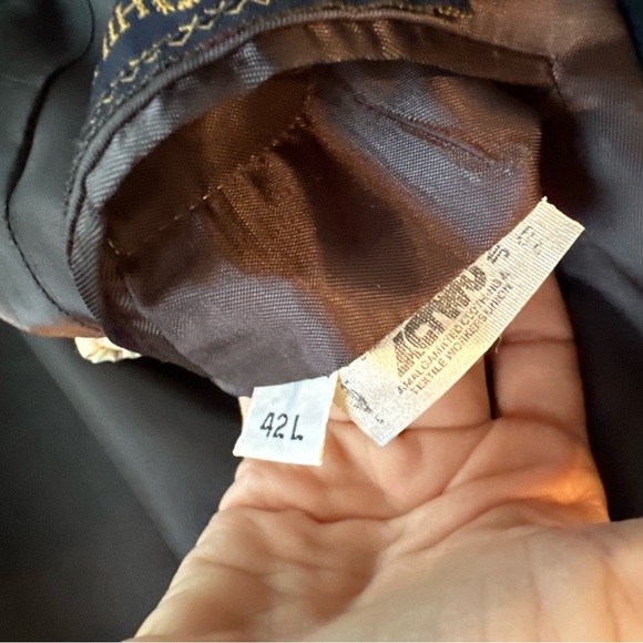 Vintage 80s Tommy Hilfiger Wool Union Made Tartan Plaid Varsity Blazer - Picture 6 of 11